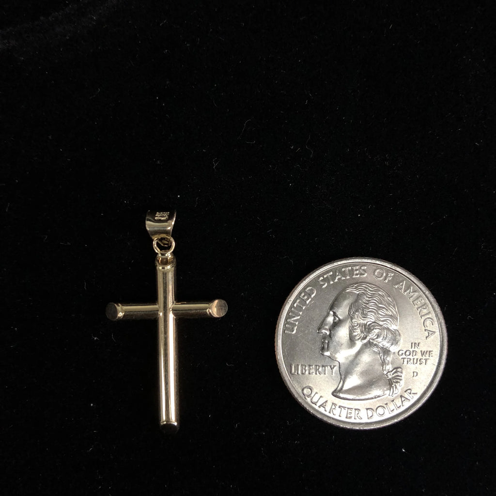 14K Yellow Gold Cross Pendant M5026
