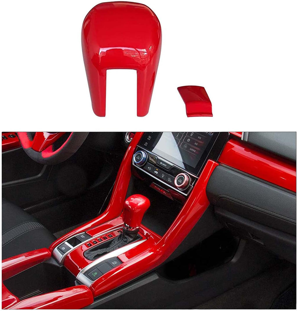 Black Carbon Fiber Gear Shift Knob Cover H9800