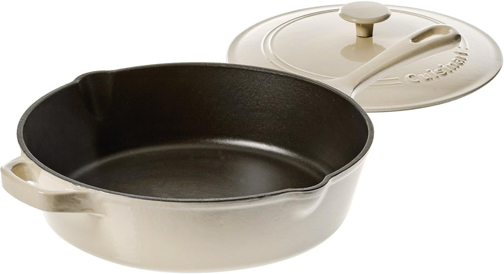 Enameled Cast Iron 12-Inch Chicken Fryer with Cover U235765