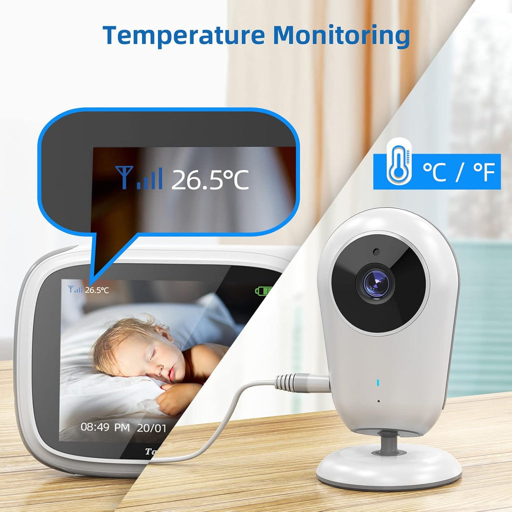 Baby Monitor with Camera and Audio, No WiFi, Infrared Night Vision, Pack of 2 Z112828