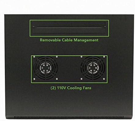 18U Wall Mount Audio Video Rack Cabinet with Glass Door S503270