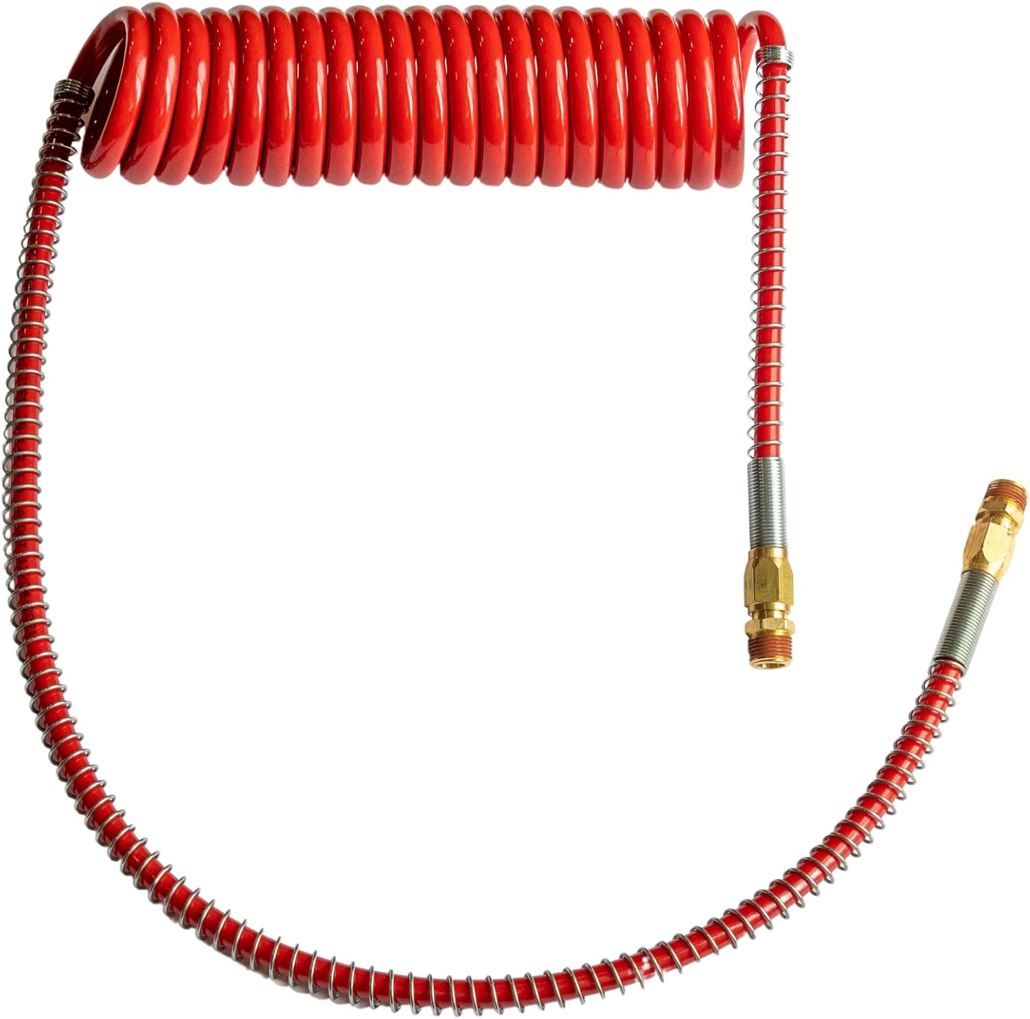 Red & Blue Coiled Air Brake Hoses with 12" & 40" Leads, Pack of 2 X4756
