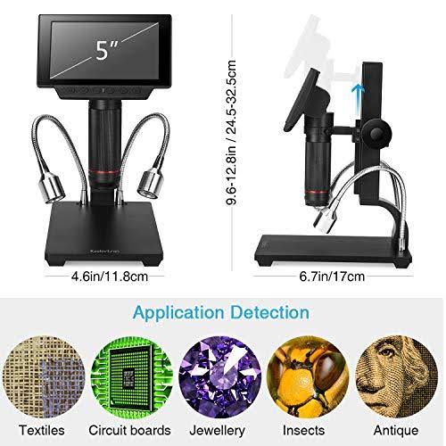5 inch LCD 1080p Digital Microscope with Adjustable Stand Y298