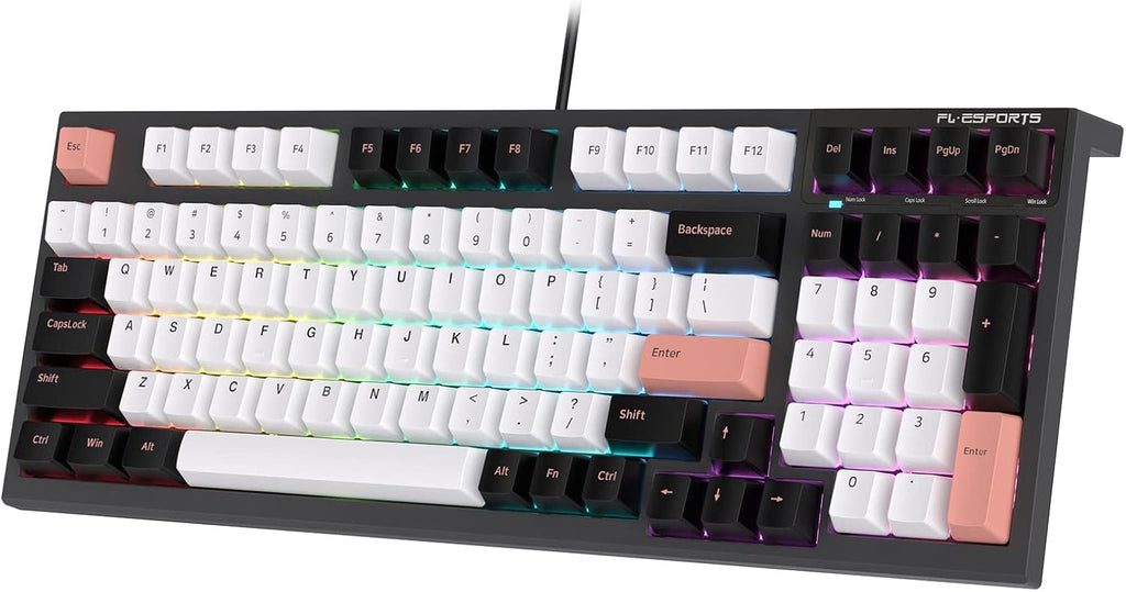 98 Keys Wired Mechanical Gaming Keyboard with RGB C32647