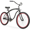 Matte Black Single Speed Beach Cruiser Bicycle R640