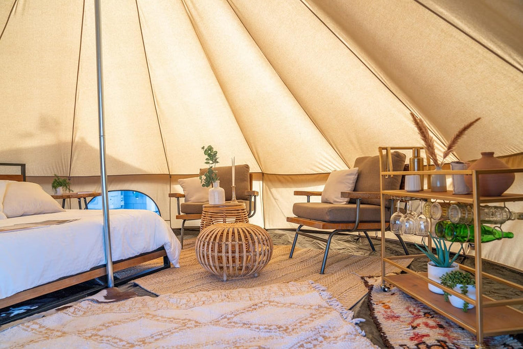 Canvas Bell Tent with StoveJack Waterproof 4 Season E252805