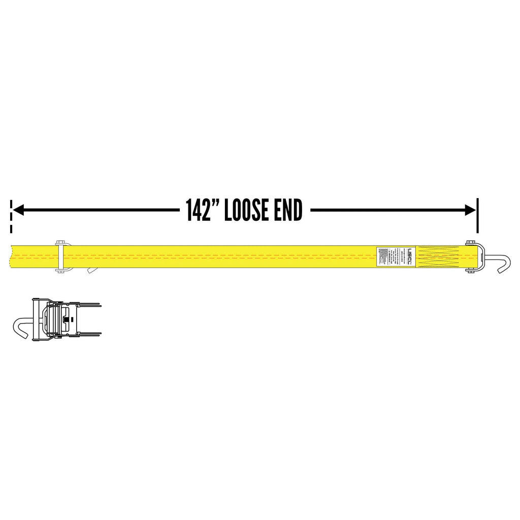 4 Pack Wheel Strap with Ratchet Y46916