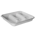 White 2-Compartment Sugarcane Take-Out Container, 600/Case Z968