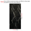 Black Silvery Marble Crack Pattern Waterproof Peel And Stick Wallpaper U2330