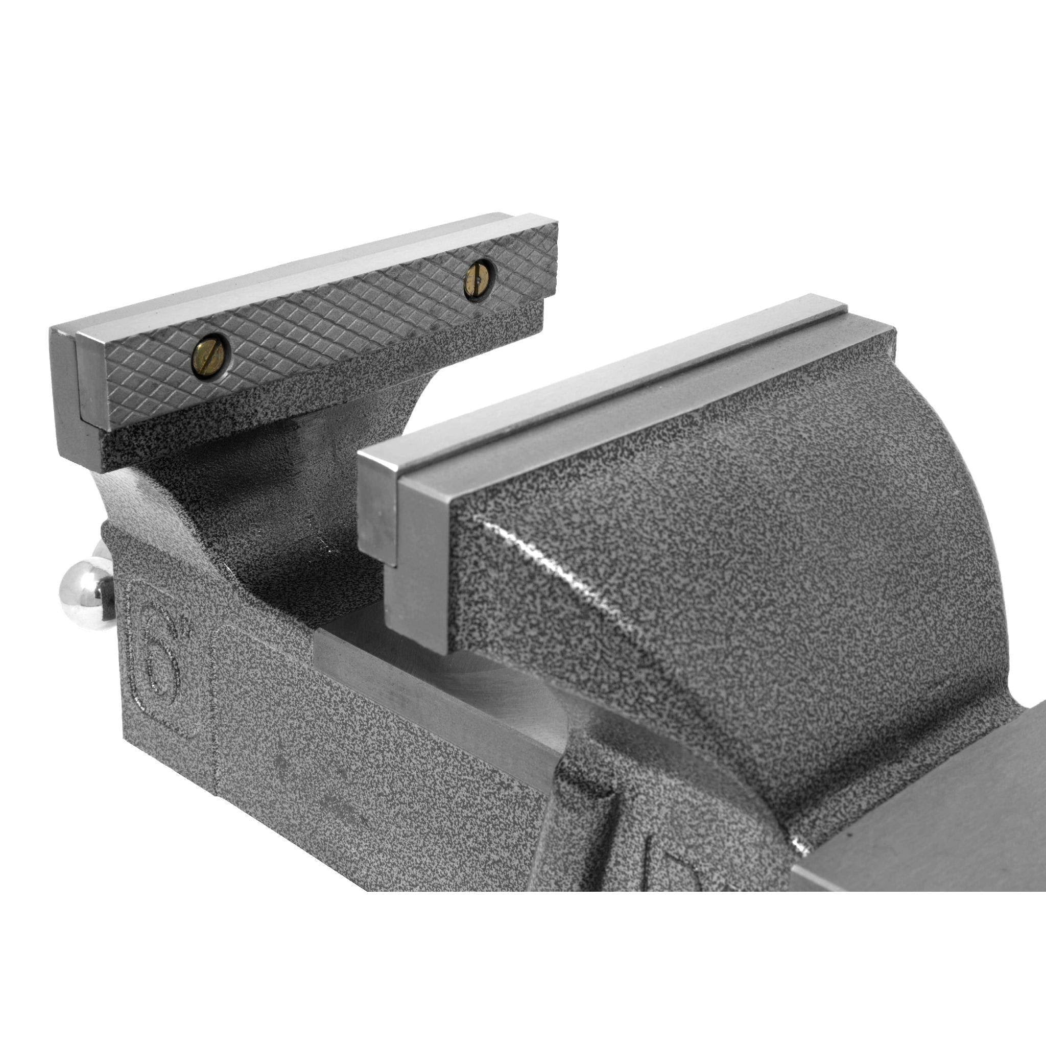 6-Inch Heavy Duty Cast Iron Bench Vise with Swivel Base J282