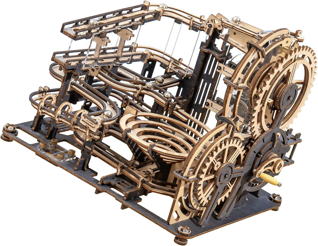 3D Wooden Puzzles Marble Run Chain Model Mechanical Building Kit N695
