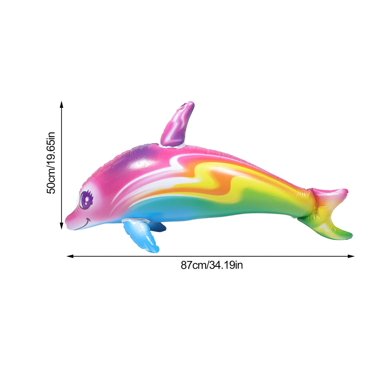 2 Pcs Inflatable Pvc Dolphin Toy B100594