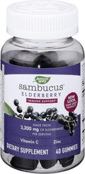 40 Gummies Black Elderberry with Vitamin C and Zinc L327