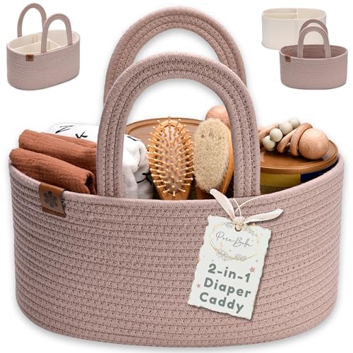Baby Diaper Caddy Organizer Basket Q590424