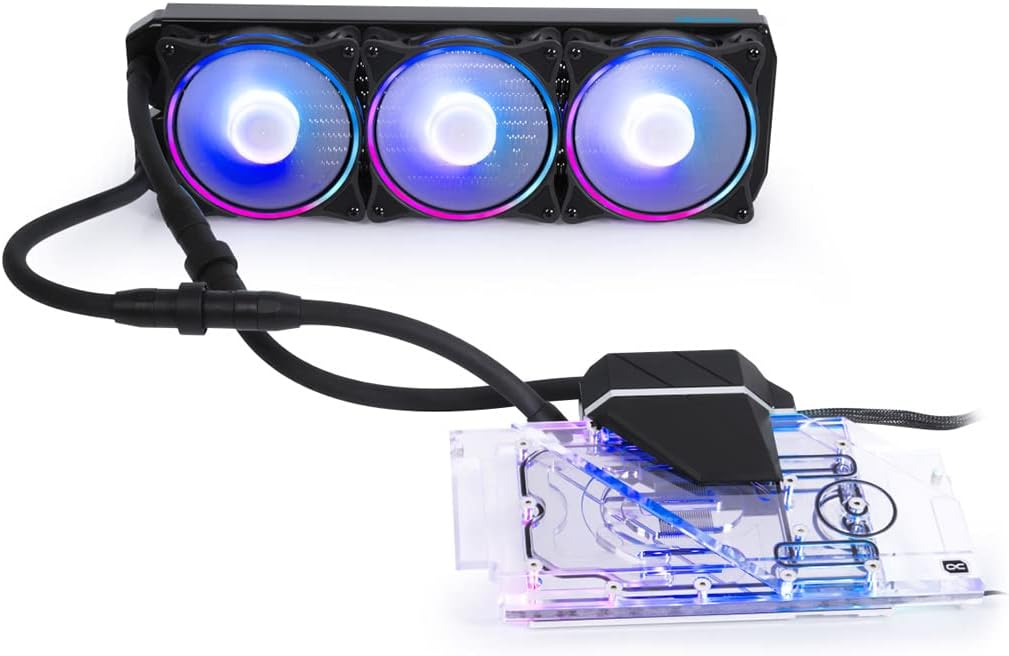 360mm AIO GPU Cooler with Backplate, Digital RGB, Nickel/Plexi O515
