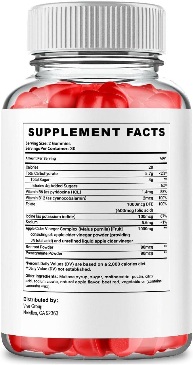 Apple Cider Vinegar Gummy (2 Pack) H614