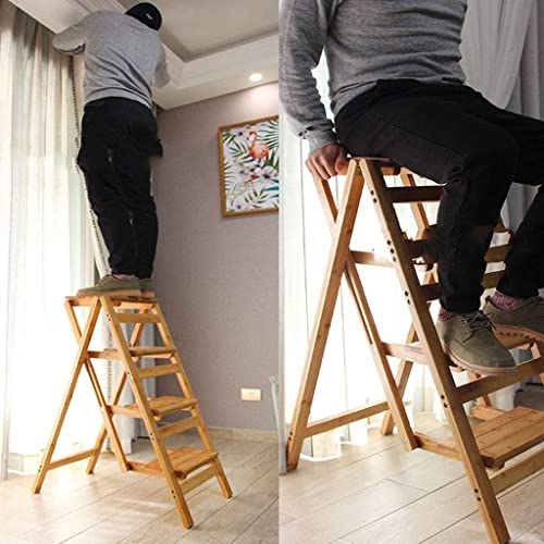 Wooden Folding 3 Step Ladder Stool O78234
