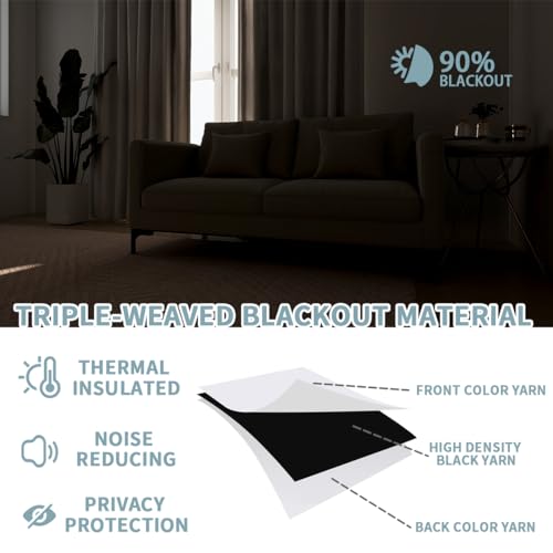 Tie Dye Blackout Curtains, 42 x 45 Inch O1221