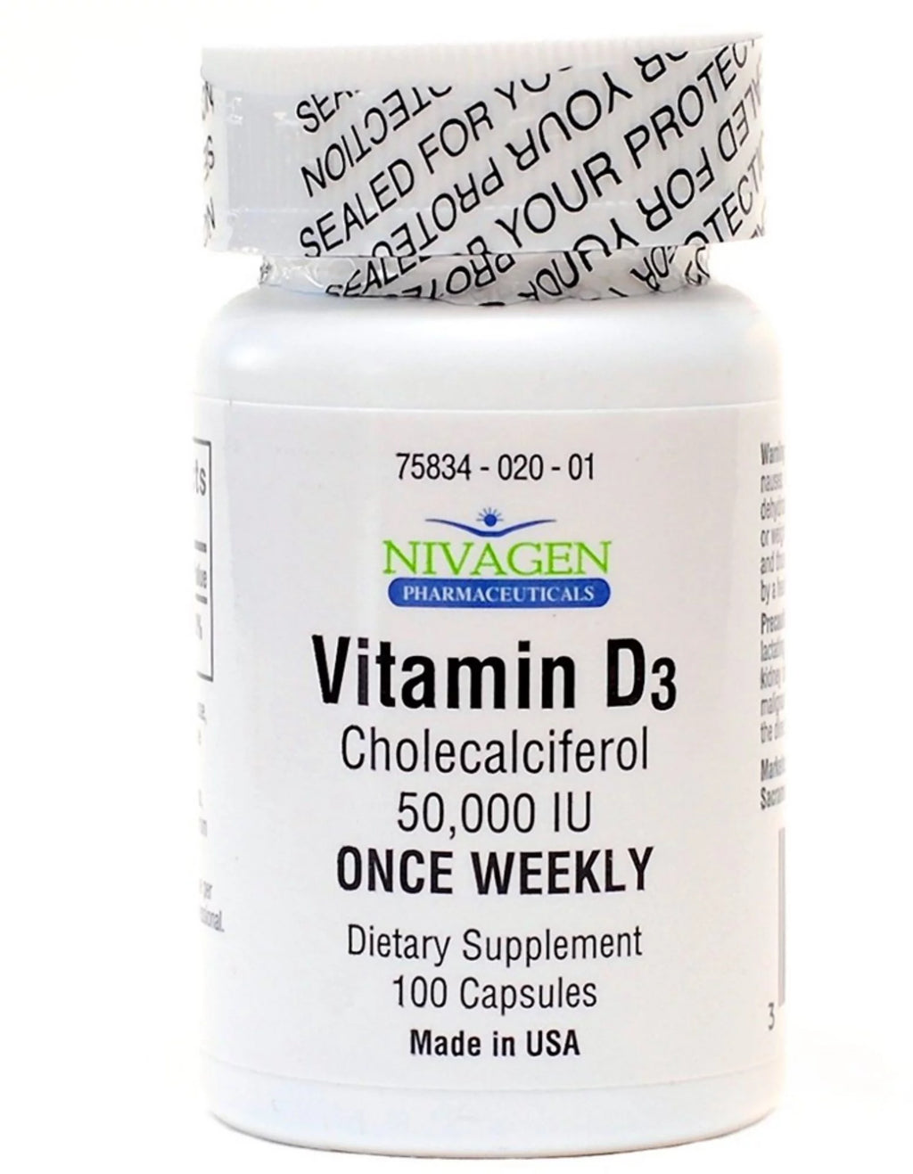 Vitamin D3 50,000 IU 100 ea (Pack of 4) Y56370