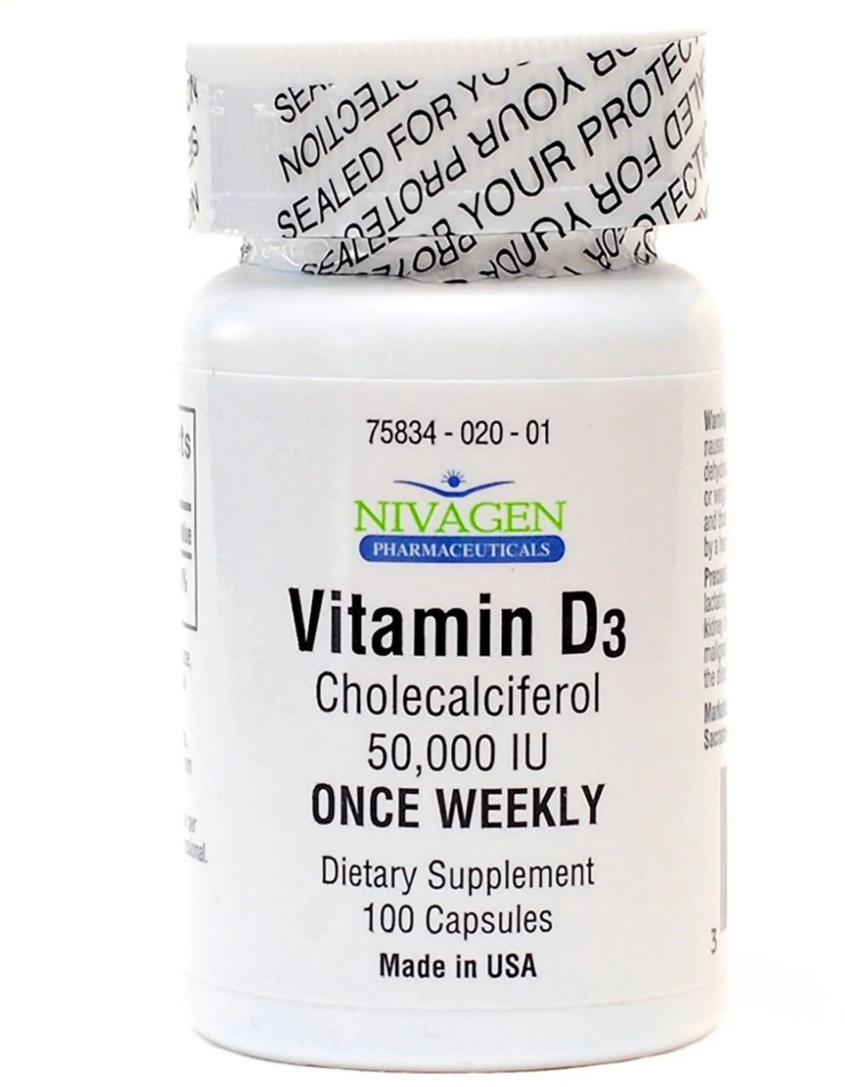 Vitamin D3 50,000 IU 100 ea (Pack of 4) Y56370