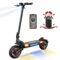 Electric Scooter with 50 Miles Long Range, 38 MPH Top Speed, 12" Offroad Pneumatic Tire W356984