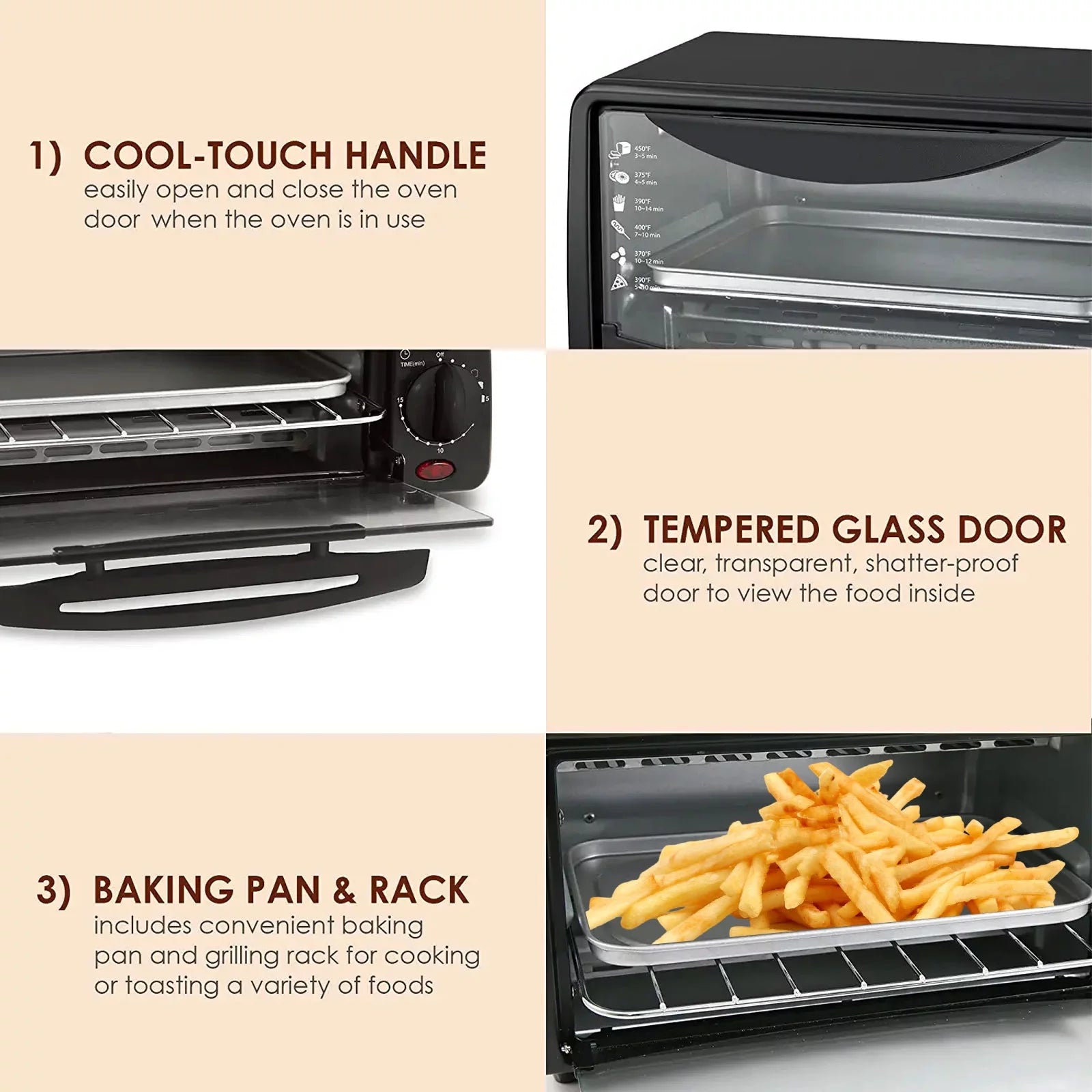 Black 2 Slice Countertop Toaster Oven with 15 Minute Timer & Pan X27227