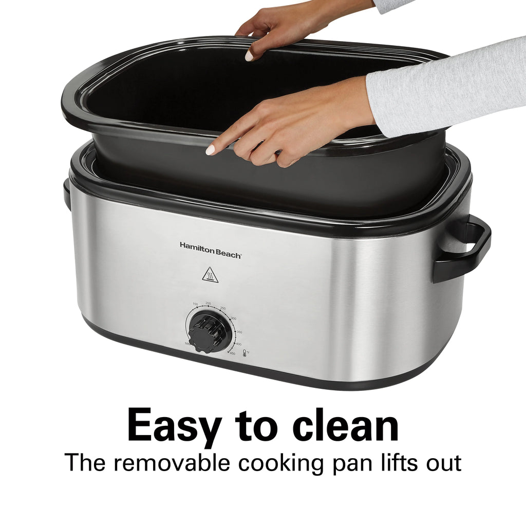 22 Quarts Stainless Steel Electric Roaster Oven R5643