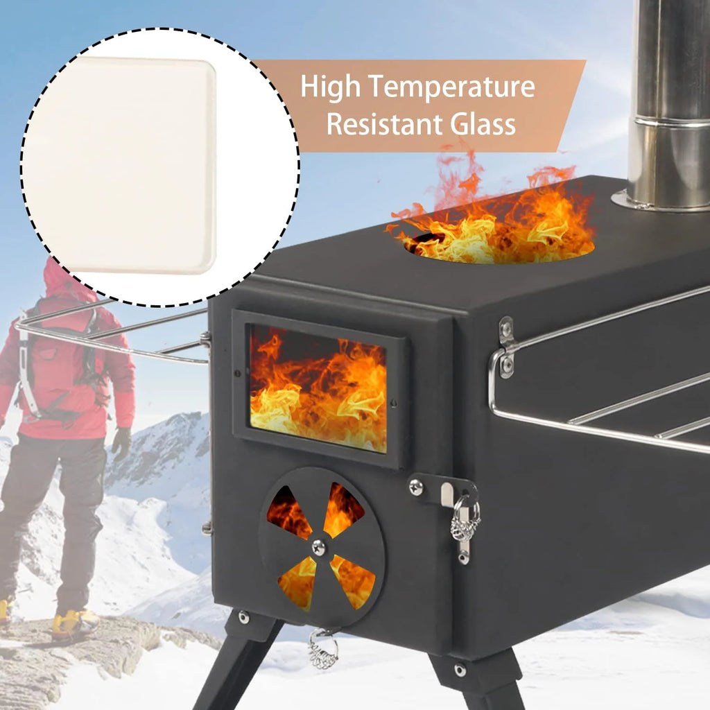 Camping Wood Stove with 7 Pipes M95743
