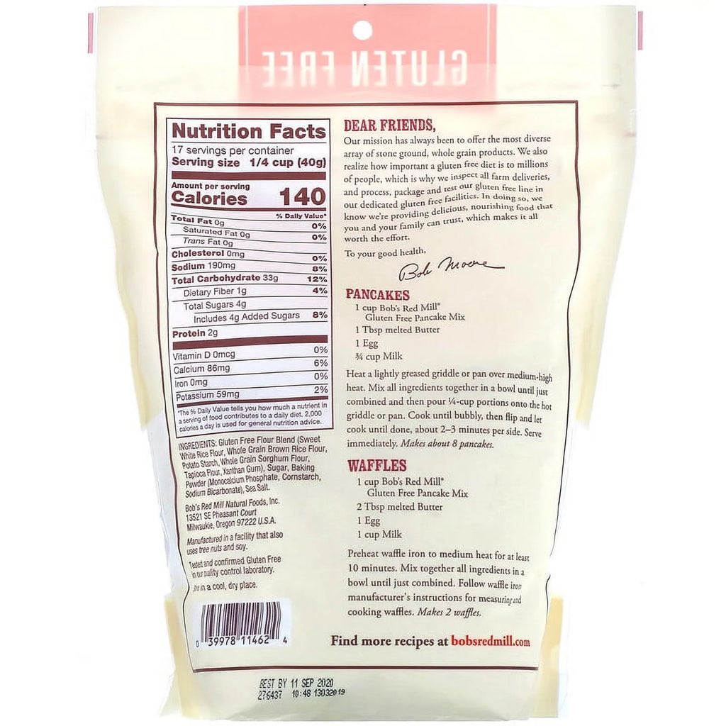 Gluten Free Pancake Mix 24 oz Pack of 2 O744151