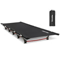 Dark Black Ultralight Folding Camping Cot with Carry Bag U90574