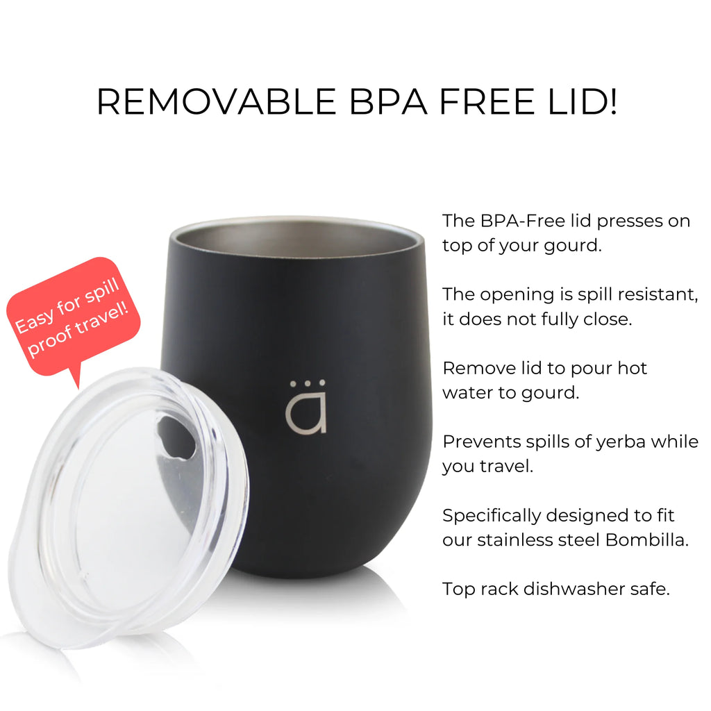 8 oz Double Walled 18/8 Stainless Steel Mate Cup with BPA Free Lid L447194