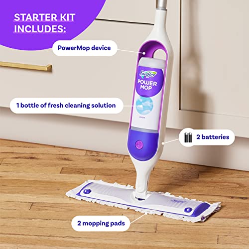 Multi-Surface Mop Kit with PowerMop, 2 Mopping Pad Refills, 1 Cleaning Solution and 2 Batteries A54272