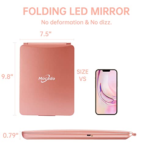 Foldable Double Sided Tabletop Mirror 10 X and 1X X412611