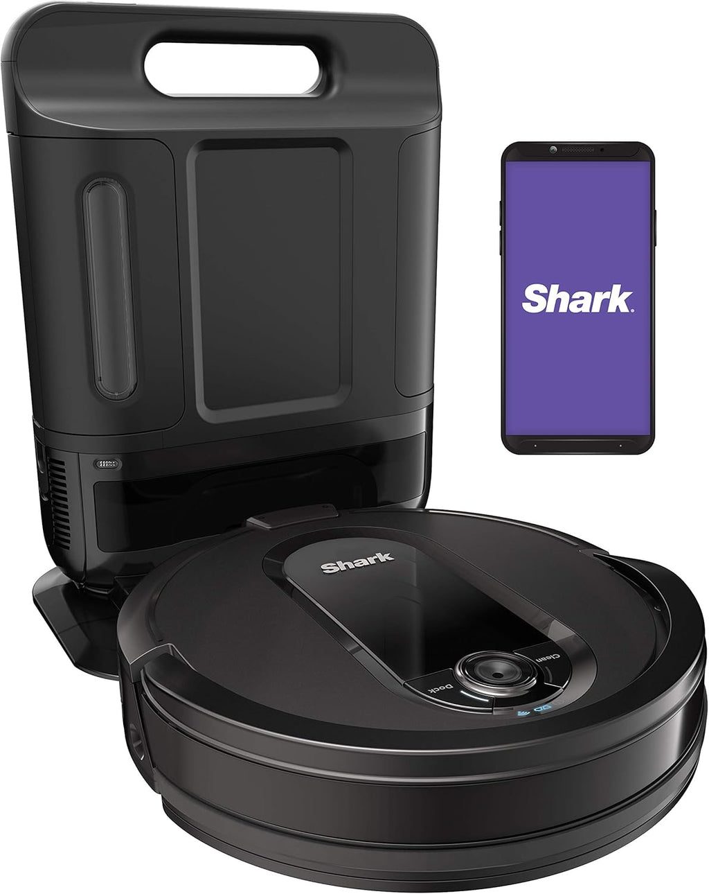 Black Bagless Robot Vacuum with Self-Empty Base L37498