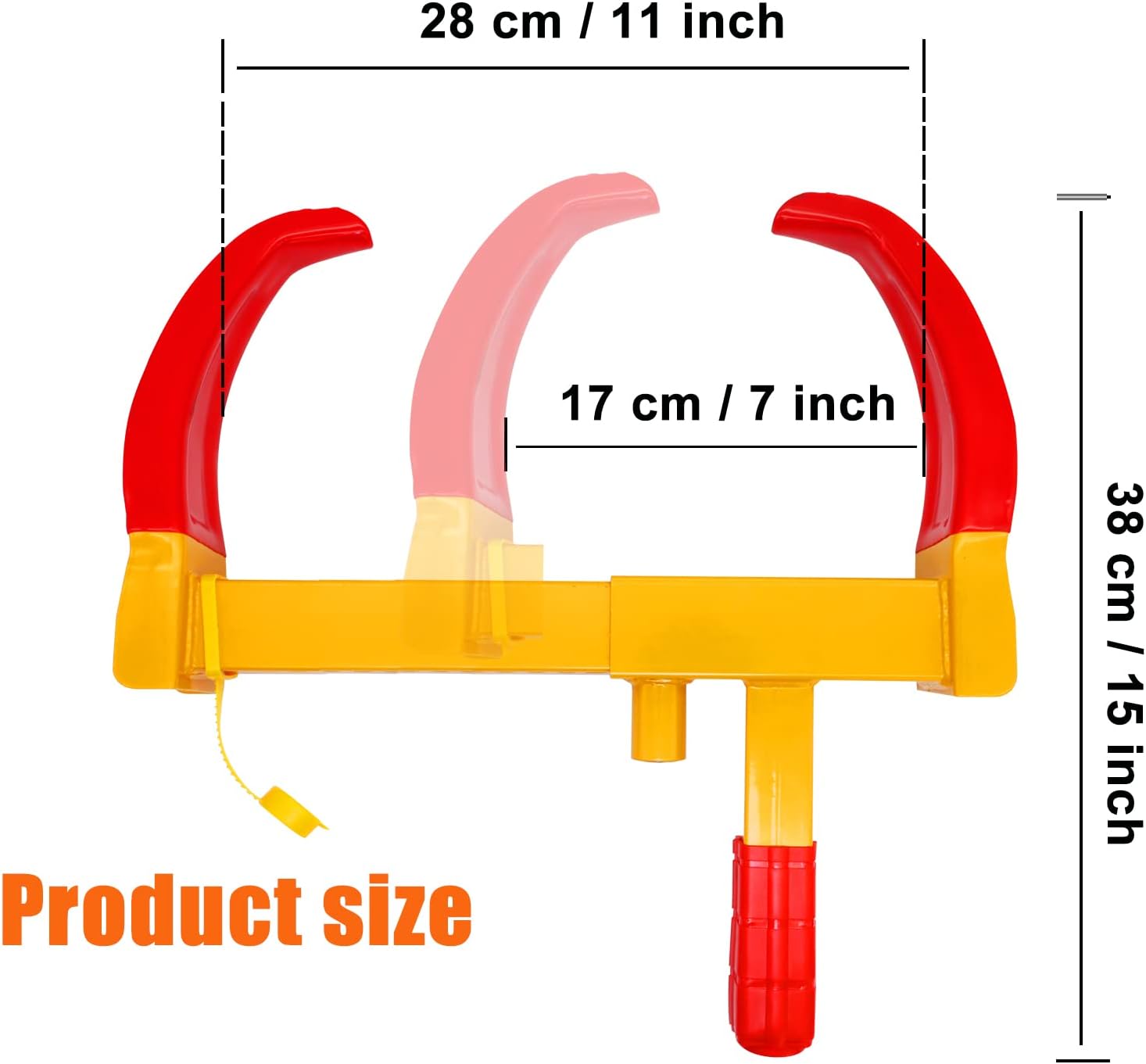 2PCS Universal Wheel Clamp Tire Lock G74908