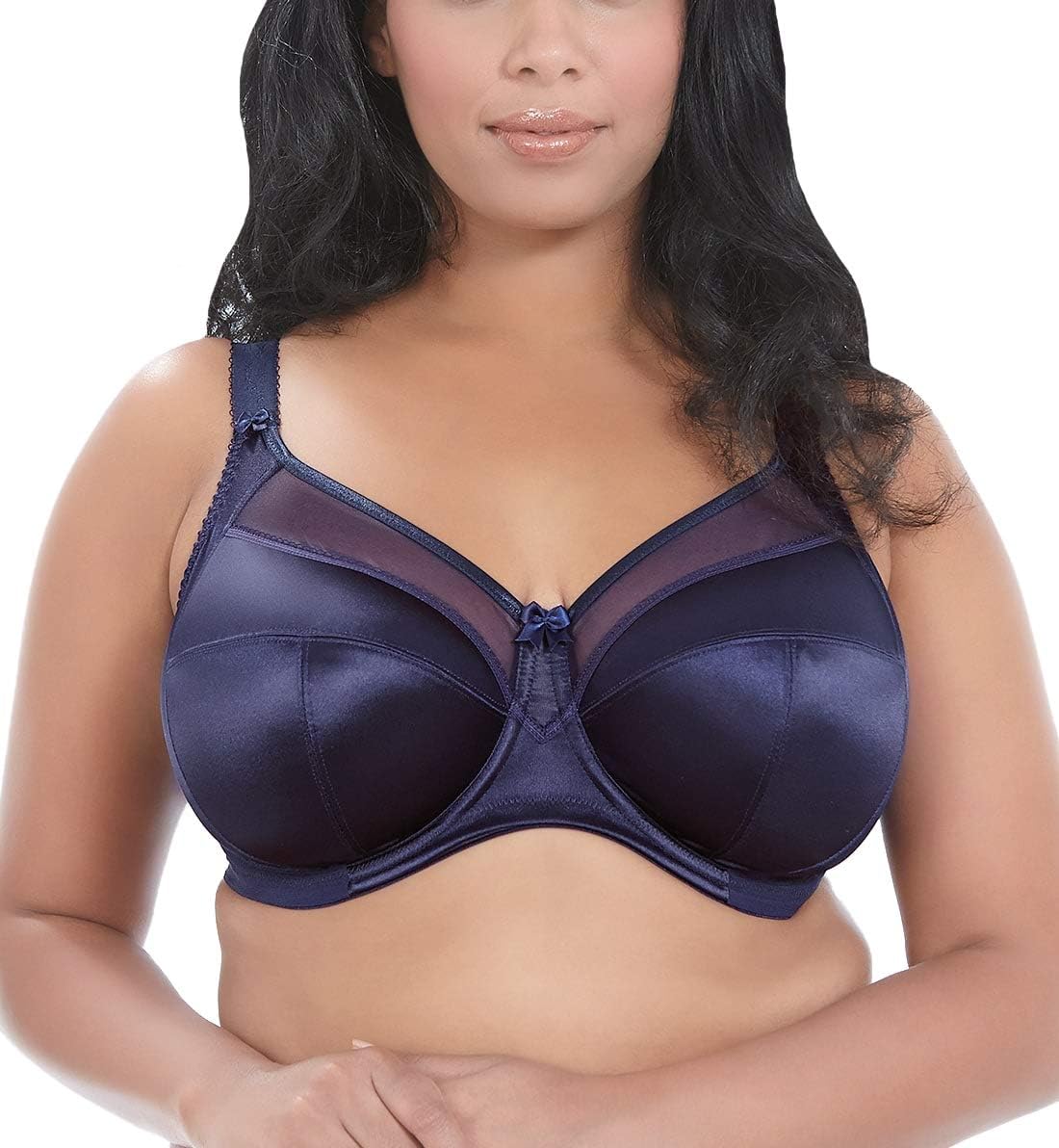 Plus-Size Keira Banded Underwire Bra, Ink, 38J H740