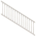 8 ft. x 36 in. White PolyComposite Stair Rail Kit with Colonial Balusters J24613