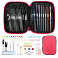 9 Ergonomic Crochet Hooks Set with Case D681