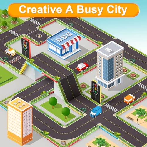 44pcs Magnetic Building Blocks Road Toppers Set Y274