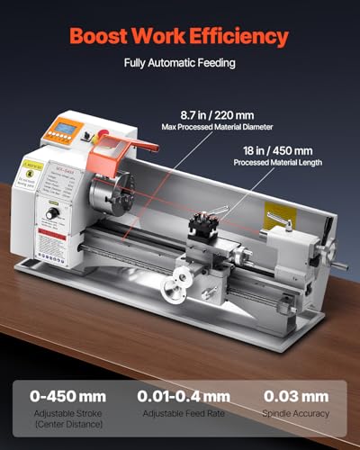8.7 x 18 in Precision Metal Lathe J487