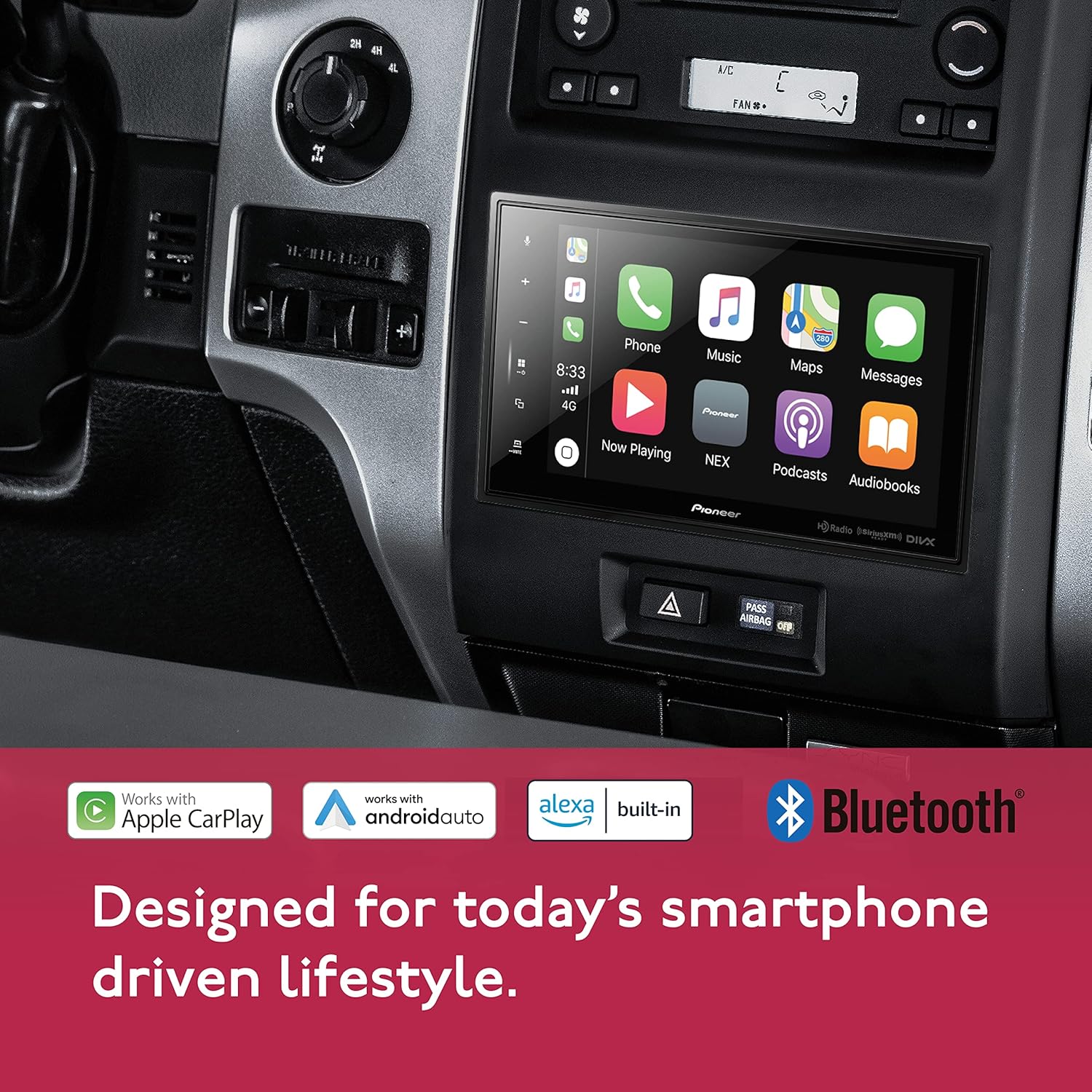 8-inch Digital Media Receiver Wireless Carplay Android Auto Bluetooth HD Radio G700491