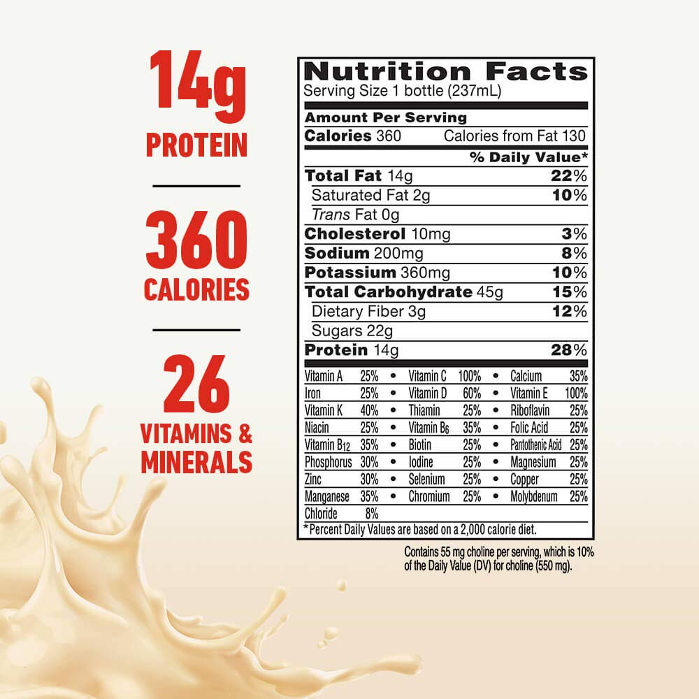 Very Vanilla 8 fl oz Bottle 12 Pack Nutritional Drink S98603