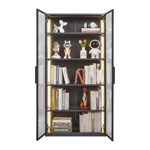 5 Shelves Metal Glass Display Cabinet C503997