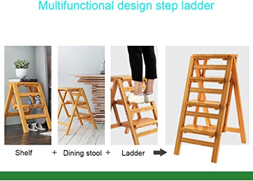 Wooden Folding 3 Step Ladder Stool O78234