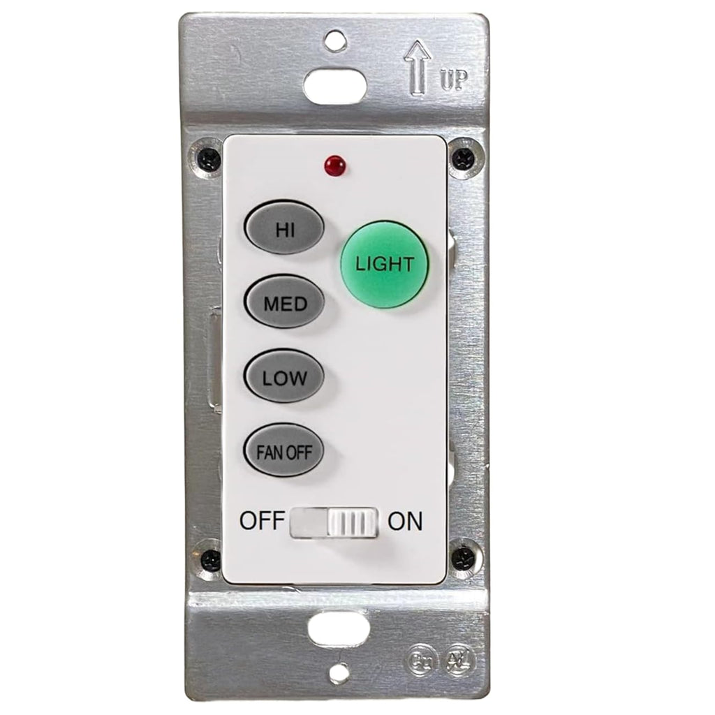 Ceiling Fan Wall Remote Control with Adjustable 3 Speed Light Dimmer A71332