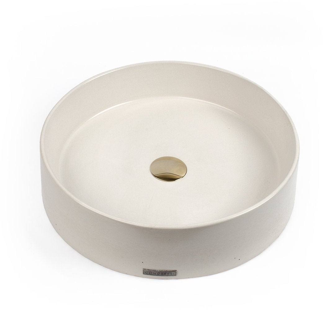 Yellow Concrete Vessel Sink C490