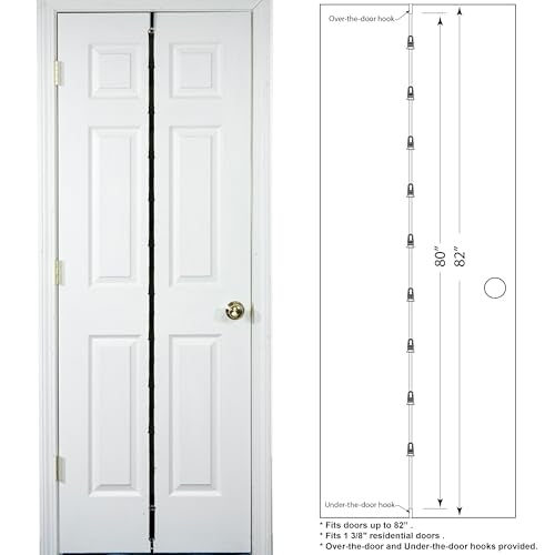 Black Over-The-Door Hat Rack with 2 Straps H668