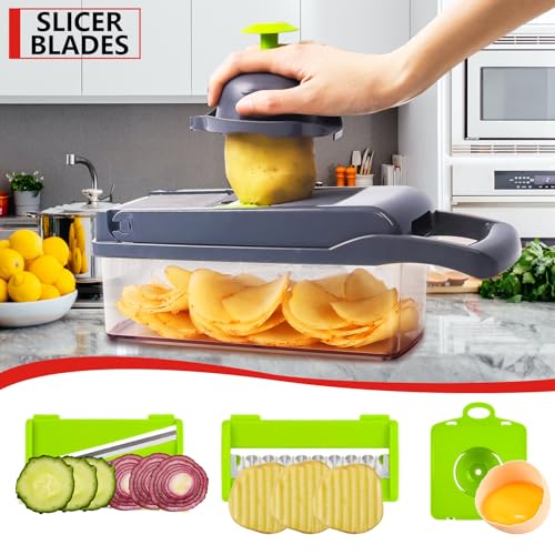 Compact Vegetable Chopper with Container D768212
