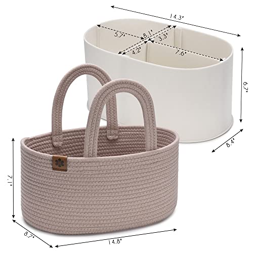 Baby Diaper Caddy Organizer Basket Q590424