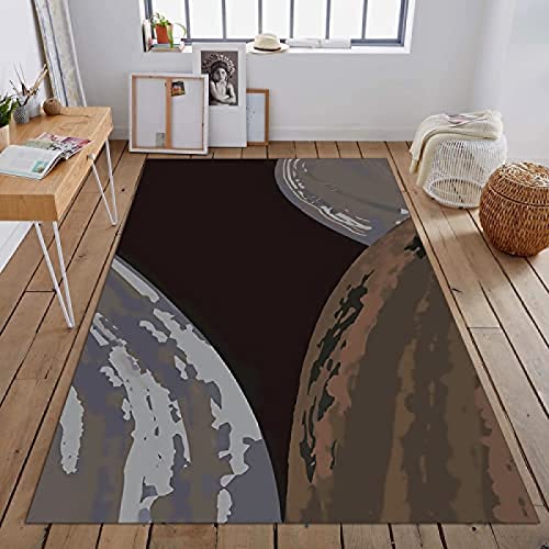 Leopard Pattern Crystal Flannel Area Rug 3ftx4ft N7218